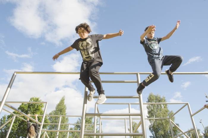 Parkour på Furuset. Foto: Ellen Johanne Jarli